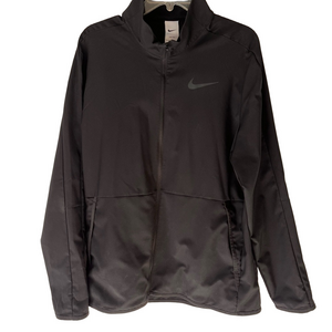 Nike Dri-FIT Woven Full Zip Jacket Men's Large Black Pockets CU4953-010 Collar